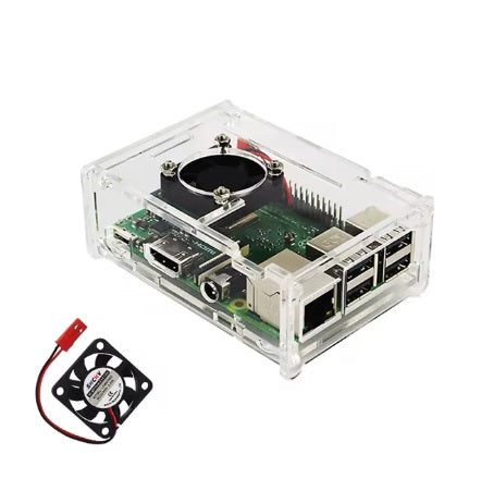 Raspberry Pi 3 Acrylic Case with Fan